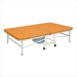 キングベンダ TB-466 120X190X45CM プラットホーム 25-3537-06W1200×D1900×H450mmビニルレザーオレンジ(TB-466)(25-3537-