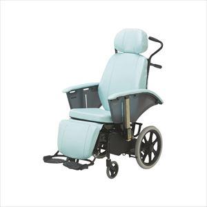 フルリクライニング車いす RJ-370 25-3671-00ブルー【いうら】(RJ-370)(25-3671-00-01)【1単位】