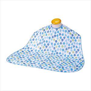 ソフラピレンエプロン しずく 25-6640-0001 ブルー 竹虎【1単位】