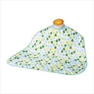 ソフラピレンエプロン しずく 25-6640-0003 グリーン 竹虎【1単位】