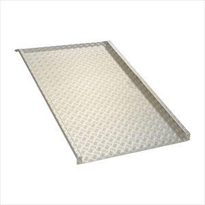 アルミスロープ縞板脱輪防止曲加工 RA-400 25-6786-02 アルミスロープ RA-400【...