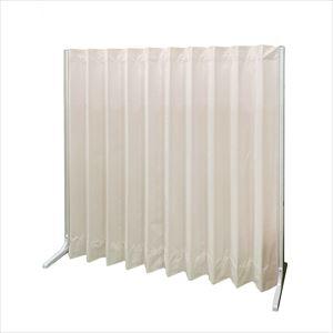 抗菌アコーディオンスクリーン(直線型 25-7358-0401 ピンク 東京ブラインド工業 W1800XD340XH1650MM【1単位】