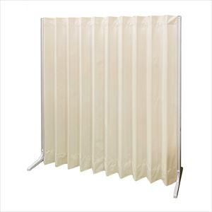 抗菌アコーディオンスクリーン(直線型 25-7358-0505 ベージュ 東京ブラインド工業 W1800XD340XH1800MM【1単位】