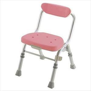 (B0990302)※折りたたみシャワーチェアM型(3)背付H ピンク(47941)(リッチェル)(...