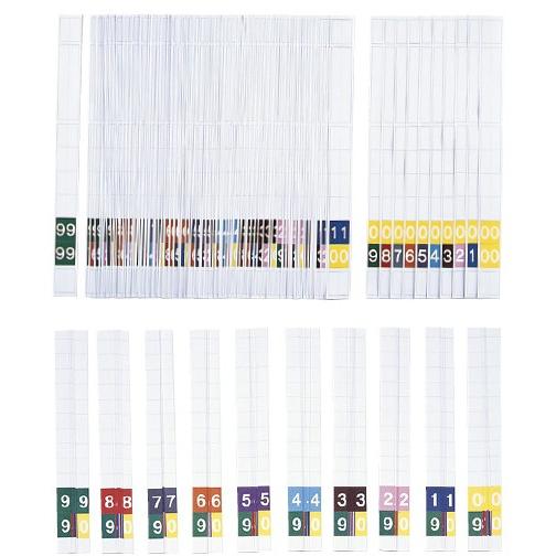 ラベルスティック（００〜９９各１０枚 KS-771(1000マイイリ) ラベルスティック(02-28...