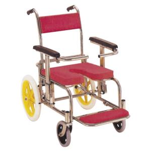 シャワー用車いす(背前後式) KS2(ステンレ...の詳細画像1