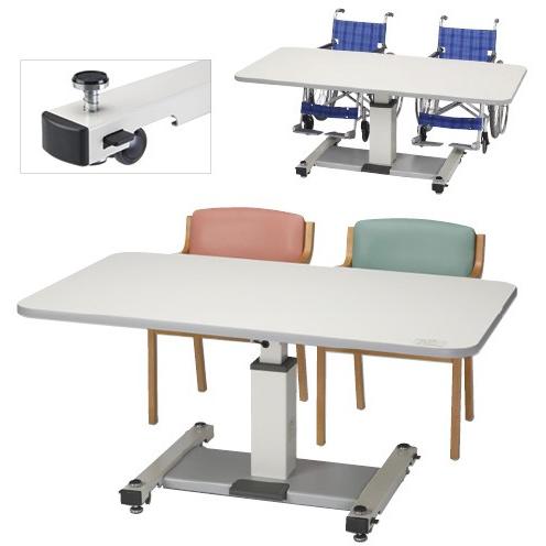 昇降式テーブル（アイボリー） CS-189A(W1800XD900) ショウコウシキテーブル(アイボ...