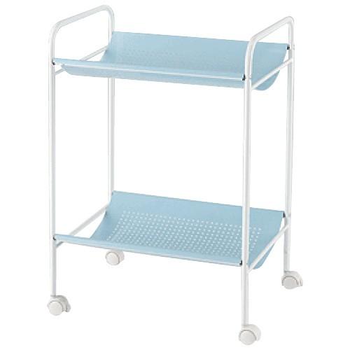 スチール脱衣ワゴン スチールダツイワゴン 11-209MH(ブルー)【1台単位】(23-6917-0...