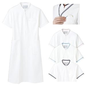 ナースワンピース 73 1138 ホワイトxネイビー ナースワンピースl 23 7561 03 03 Con Imedia