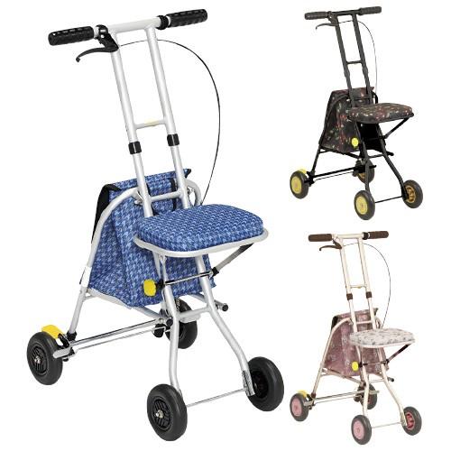 シルバーカー プチカ シルバーカープチカ SICP01 フラワーブラック(24-3080-00-02...