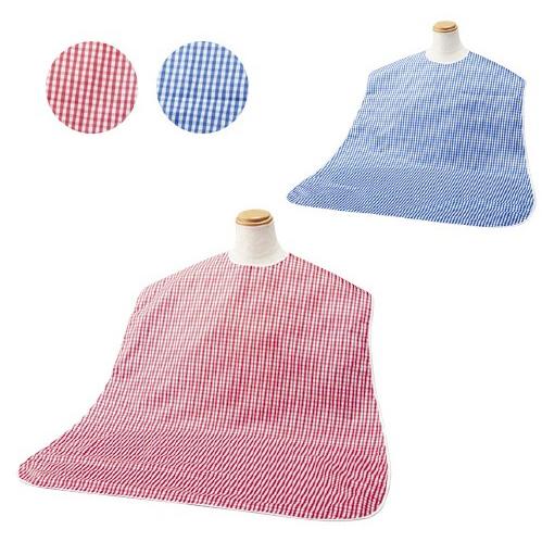 マイスコ食事用エプロン MY-7270R(ギンガムレッド) マイスコショクジヨウエプロン(24-50...