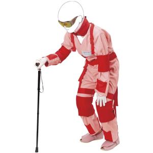 新お年寄り体験スーツII M176-9(LL・グリーン) シンオトシヨリタイケンスーツ2(24-6915-03)【1組単位】