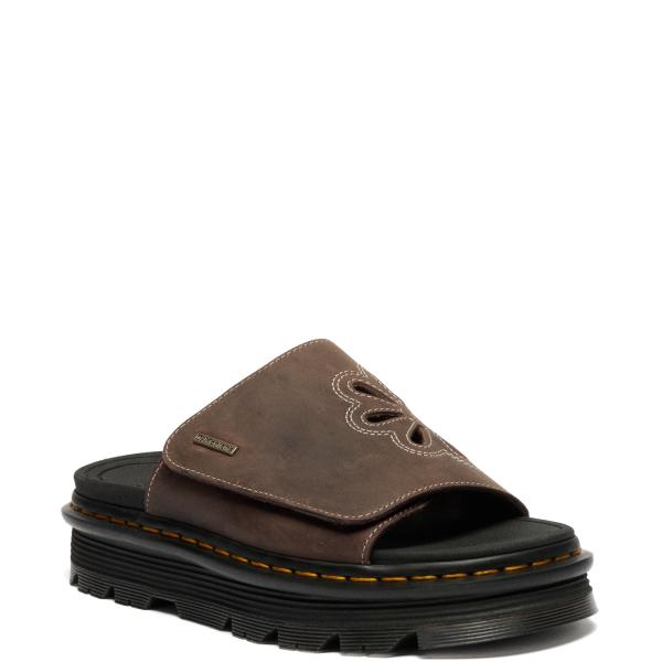 Dr. Martens ドクターマーチン ZEBZAG スライド サンダル ウィメンズ DARK B...