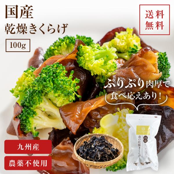 きくらげ  国産 乾燥きくらげ 食物繊維　キクラゲ 100g  キクラゲ きくらげ 国産 木耳