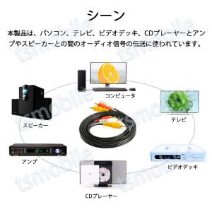 RCAケーブル 3メートル 長い 3PIN R...の詳細画像2