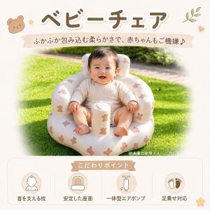 ベビーバスチェア ベビーソファ 椅子 エアー ...の詳細画像1