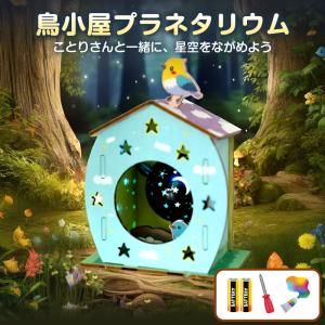 工作キット 鳥小屋 プラネタリウム 星空 子供 キッズ 図工 工作 巣箱 模型 夏休み 冬休み 小学1年生 DIY 組み立て簡単 STEAM教育 知育玩具 おもちゃ プレゼント