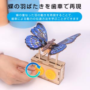 ちょうちょ 蝶 木製模型 組み立てキット 小学...の詳細画像1