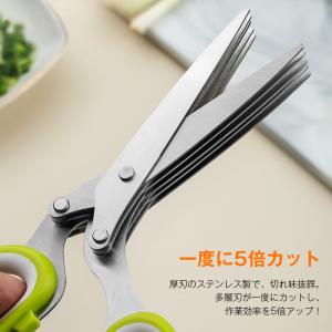 みじん切り ハサミ 5枚刃 多機能 ステンレス...の詳細画像4
