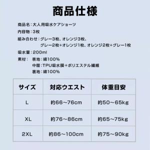 吸水ショーツ 3枚 尿漏れケアパンツ 失禁パン...の詳細画像2