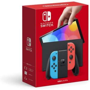 Nintendo Switch (有機ELモデル) Joy-Con(L) ネオンブルー/(R) ネオンレッド HEG-S-KABAA｜drop-in-annex