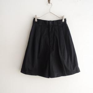 //【定価1.3万】ダントン DANTON *WEST POINT SHORTS タックパンツ*34コットン混ボトムスブラックキュロット(1-2310-54)【32J32】｜drop-kaitori