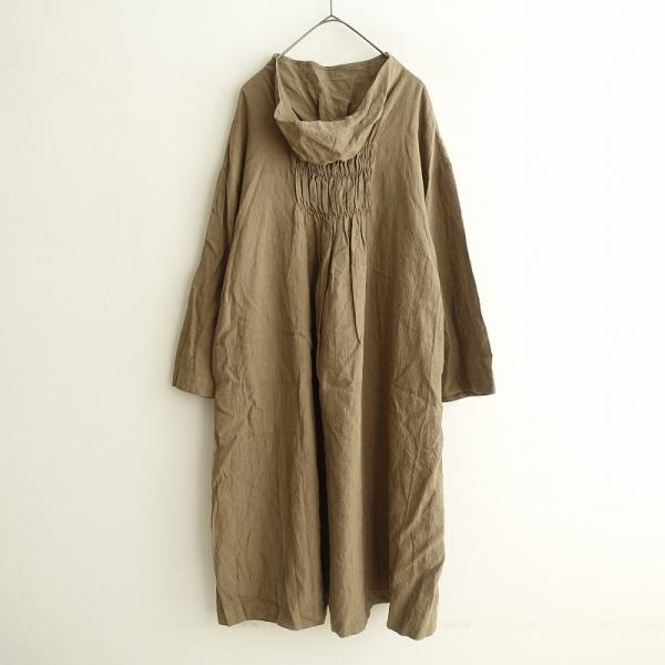 ネイティブヴィレッジ NATIVE VILLAGE *リネンシルクシャーリングロングワンピース*ハイ...