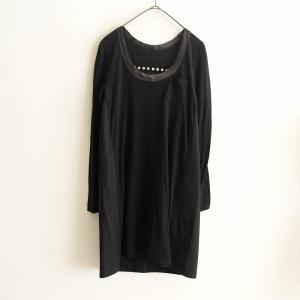 sacai（サカイ） *ハイネックシアープリーツ切り替えニットプル