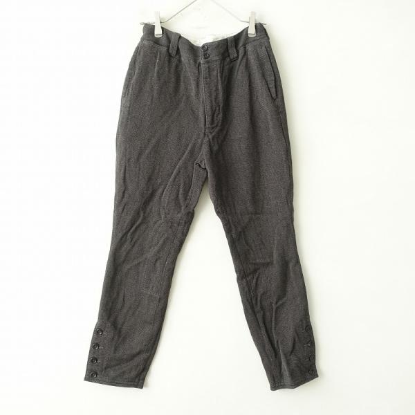 【定価4.4万】45アールピーエム R45RPM *ウールサージの馬比女パンツ*1ジョッパーズ毛綿チ...