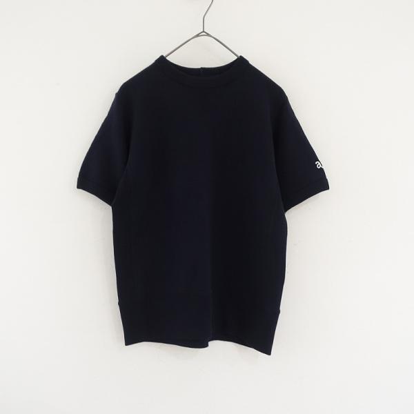 アメリカーナ Americana *コットンスウェット半袖プルオーバー*トップス裏毛ダークネイビーV...