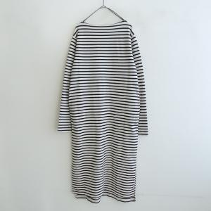 定価2.8万】リノ LENO *BASQUE DRESS*00コットンボーダーカットソー 