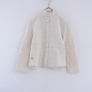 USAATO うさと 手織り 手紡ぎ 裾広 ハイネック プルオーバートップス  