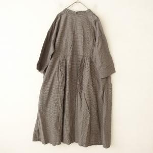 バスコ BASCO *コットンチェック胸元2W...の詳細画像1
