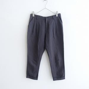 マーガレットハウエル　センタープレス　ウールコットンパンツ　ブラック 黒 Ⅰ マーガレットハウエル コットンパンツ 黒 - メルカリ