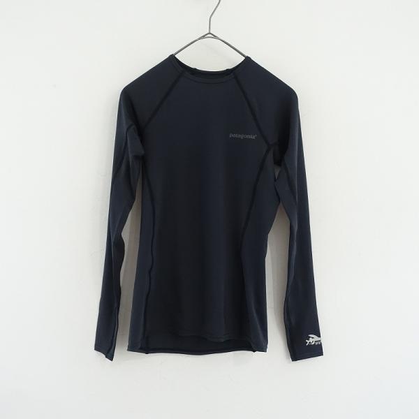 パタゴニア Patagonia *クルーネックジャージー長袖カットソーUPF50*Sブラックラグラン...
