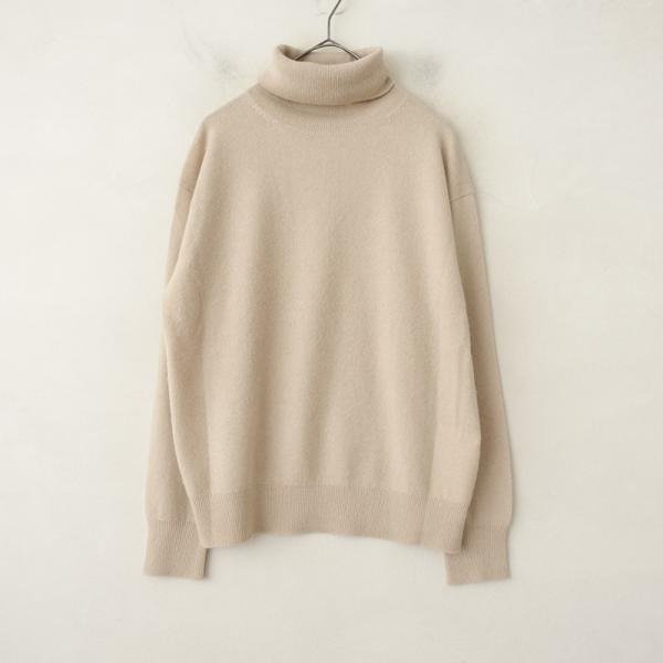 エヴリディアイライク EVERYDAY I LIKE. *カシミヤニットタートルネックセーター*ベー...