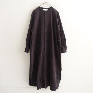 Natural by clip ナチュラルバイクリップ *細コールシャツワンピース*F墨色バンドカラーAラインstudio CLIP(2-2602-349)【61C62a】