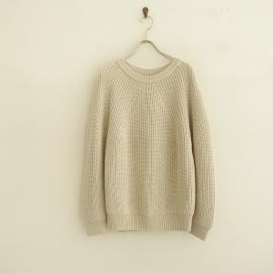 BATONER //【定価2.4万】バトナー *ウール5Gシグニチャー畦編み