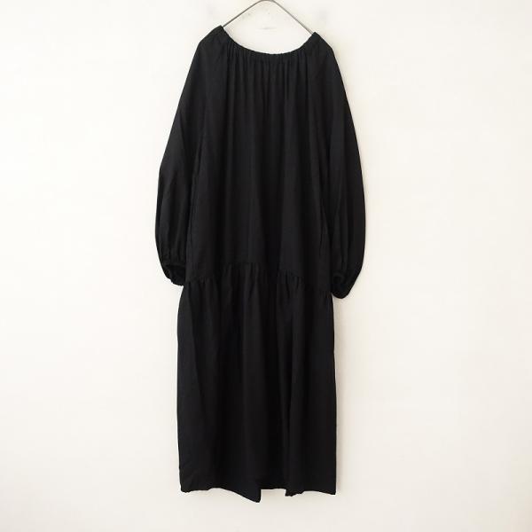【2023】エヴリディアイライク EVERYDAY I LIKE. *ワンピース*絹混黒Deuxie...