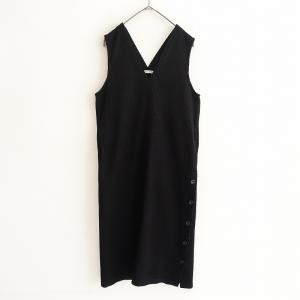 ENFOLD（エンフォルド） *ダブルクロスゴムクロップドパンツ*36黒