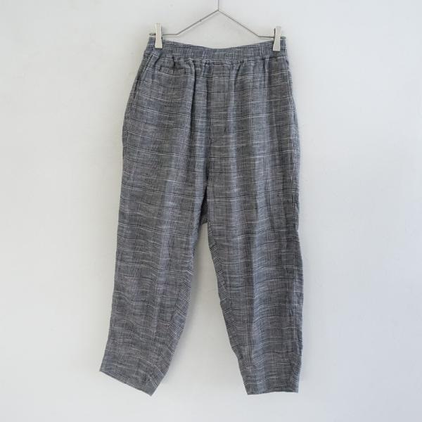 アーツ&amp;サイエンス ARTS&amp;SCIENCE *リネンシルクコットングレンチェックイージーパンツ*2...
