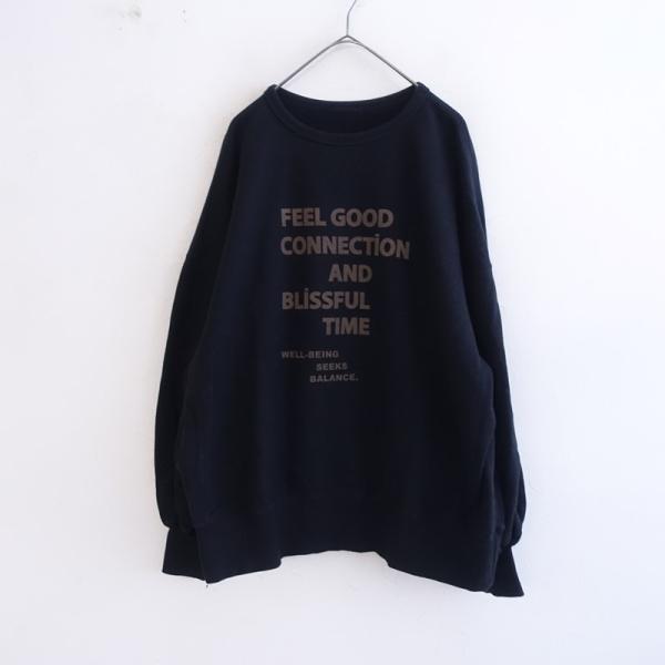 フィールグッドコネクションアンドブリスフルタイム F&amp;B *オーガニック裏起毛BIGスウェットプルオ...