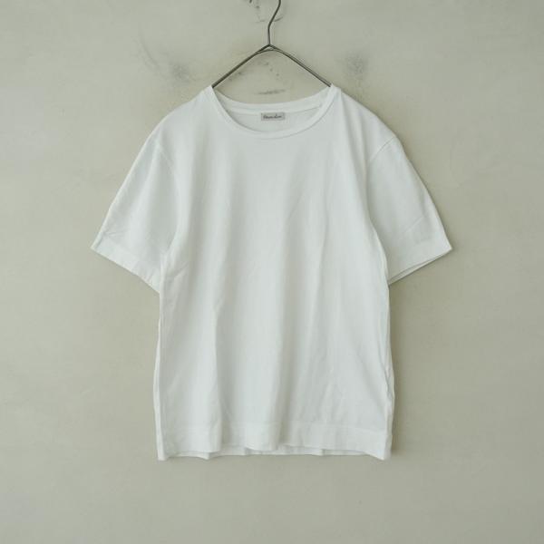 スティーブンアラン steven alan *コットンTシャツ*綿天竺ホワイト白半袖カットソープルオ...
