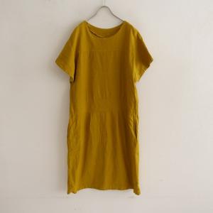 YAMMA //【定価2.7万】ヤンマ産業 *会津木綿Xラインワンピース