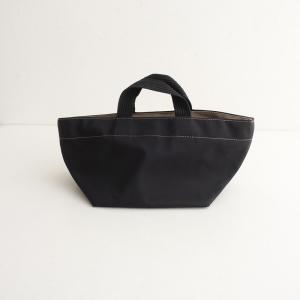 【定価1.８万】エルベシャプリエ Herve Chapelier *ナイロン舟型トートS*手提げかばんブラック黒(ba11-2512-93)【41A62】