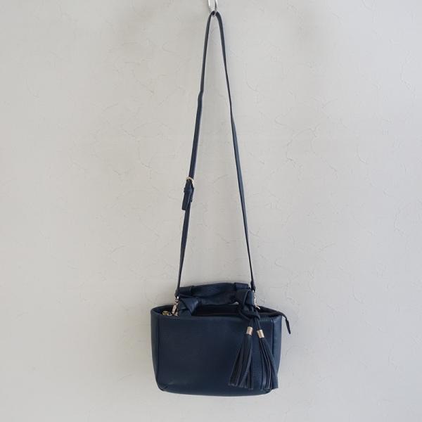 【美品/定価3.1万】アトリエヌウ Atelier nuu *タッセルレザー loop ミニボストン...