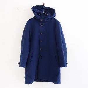 イール EEL *Orion Coat オリオンコート*XSウールカシミヤ縮絨起毛ネイビーフーディー裏地付きEASYEARLLIFE(jk2-2302-142)【42B32】｜drop-kaitori