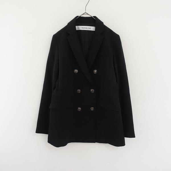 オリバーサット Orivar Sat *ウール混ダブルジャケット*Fストレッチ羽織上着テーラードブラ...