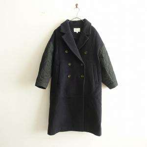 ENFOLD（エンフォルド） 24AW Dot-Quilting Coat ペプラムシルエット