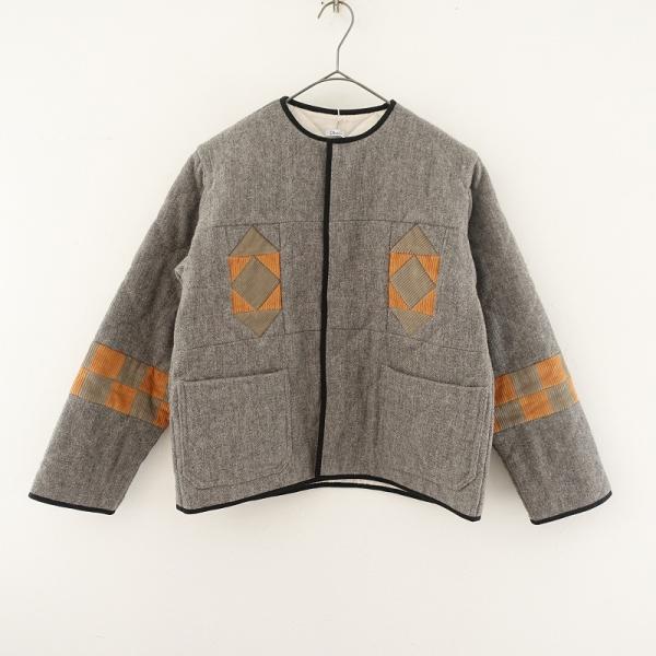 //【定価16.5万】ダル Dhal *QUILT JACKET キルトジャケット*Sウールコーデュ...